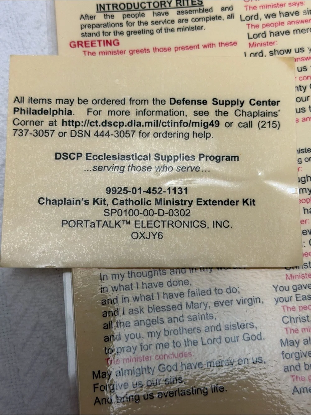 VTG Complete Chaplain’s Kit Woodland - 3T951/ Speciality Defense Systems Prayers